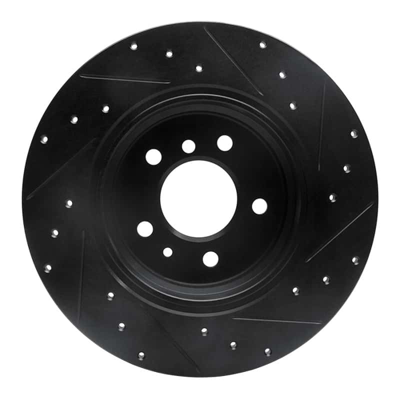 R1 Concepts — R1 91-01 BMW 740IL Rear Left Drilled & Slotted Black Brake Rotor
R1 Brake Rotor Drill - view 5