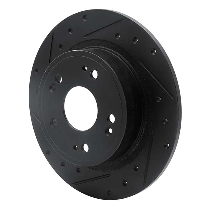 R1 Concepts — R1 05-17 Honda Accord Rear Left Drilled & Slotted Black Brake Rotor
R1 Brake Rotor Drill - view 2