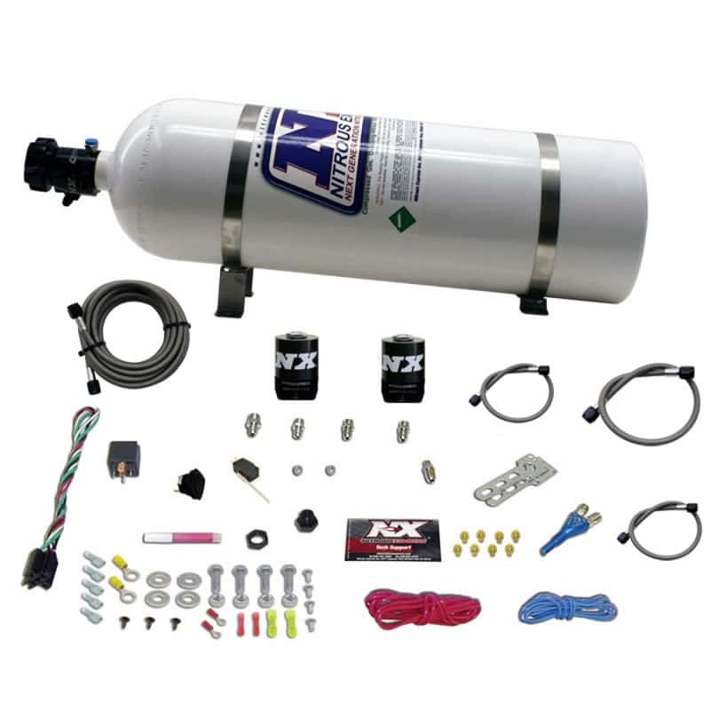 Nitrous Express — Nitrous Express All Ford EFI Single Nozzle Nitrous Kit (35-150HP) w/15lb Bottle
Injection System Kit
N2OSys - view 1