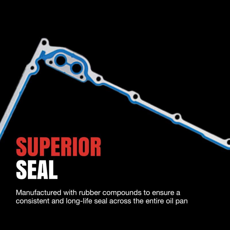 Fel-Pro — Fel-Pro 09-13 Chevy Silverado 1500/09-13 Corvette Engine Oil Pan Gasket Set - PermaDry Molded Rubber - view 1