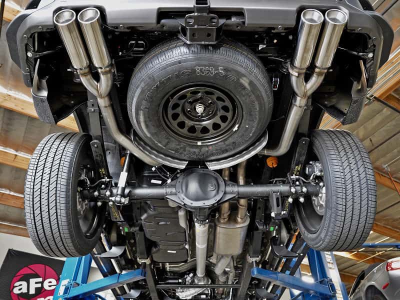 aFe — aFe Vulcan Series 4-3in 304SS Exhaust Cat-Back w/ Pol Tips 2019 GM Silverado/Sierra 1500 V8-6.2L
Cat-Back Exhaust - view 6