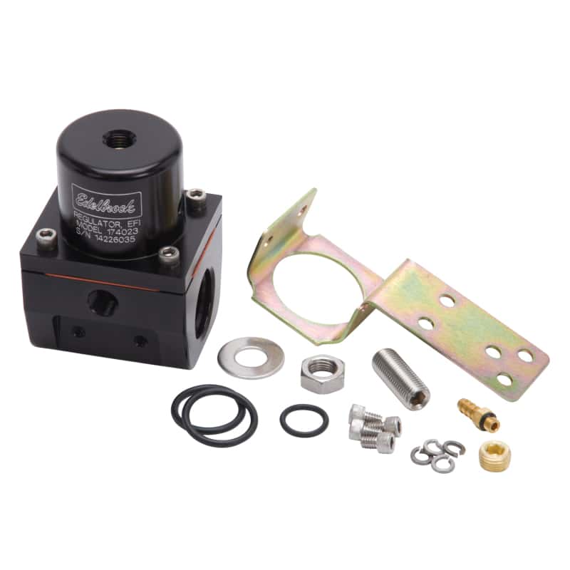 Edelbrock — Edelbrock Fuel Pressure Regulator EFI 180 GPH 35-90 PSI -10In/Out -6 Return Black
PUMPS - view 3