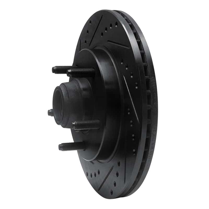 R1 Concepts — R1 00-04 Ford F-150 RWD Front Left Drilled & Slotted Black Brake Rotor
R1 Brake Rotor Drill - view 2