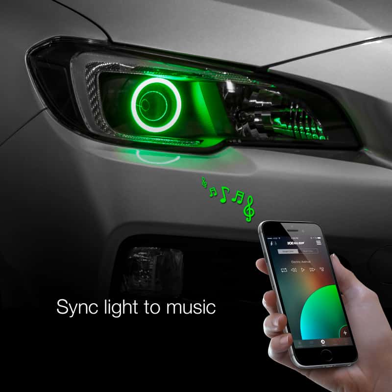 XKGLOW — XK Glow 2x50mm - RGB Switchback Halo Million Color XKCHROME Smartphone App Controlled Kit - view 3
