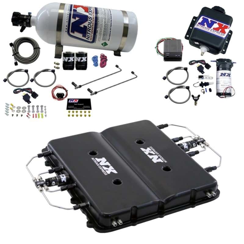 Nitrous Express — Nitrous Express Nitrous & Water Injection Kit w/Billet LT4 Supercharger Lid w/12lb Bottle
Injection System Kit
N2OSys - view 3