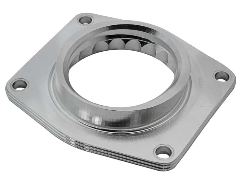 aFe — aFe Silver Bullet Throttle Body Spacers TBS 2014 GM Silverado/Sierra 1500 V8 5.3L
Throttle Body Spacer
Silver Bullet - view 4