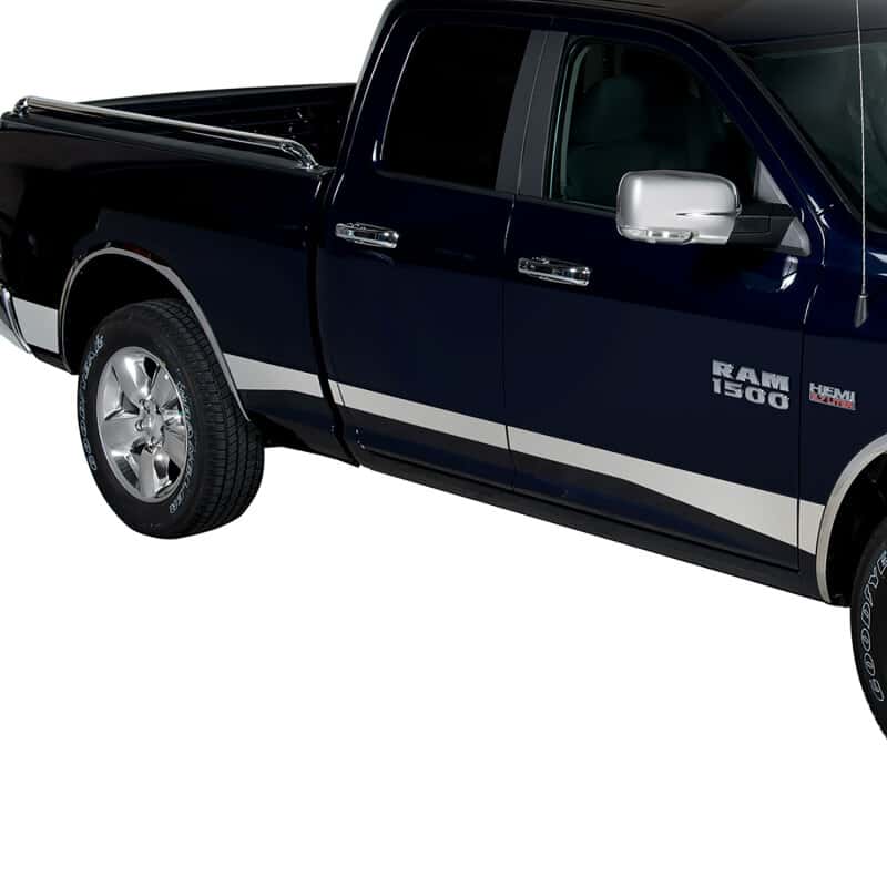 Putco — Putco 10-17 RAM 2500/3500 Crew Cab 6.5in- 5.5in Wide 12pcs (w/o Factory Flares) Pro SS Rocker Panels
Rocker Panel Molding - view 2