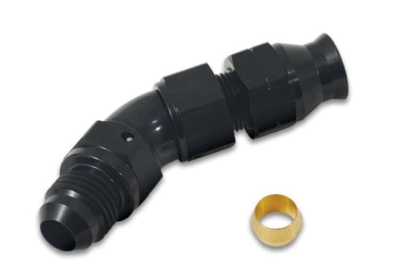 Vibrant — Vibrant 45 Degree 1/2in Tube to Male -8AN Flare Adapter w/ Olive Inserts
-6ANML-1/2"Tube45Deg - view 3