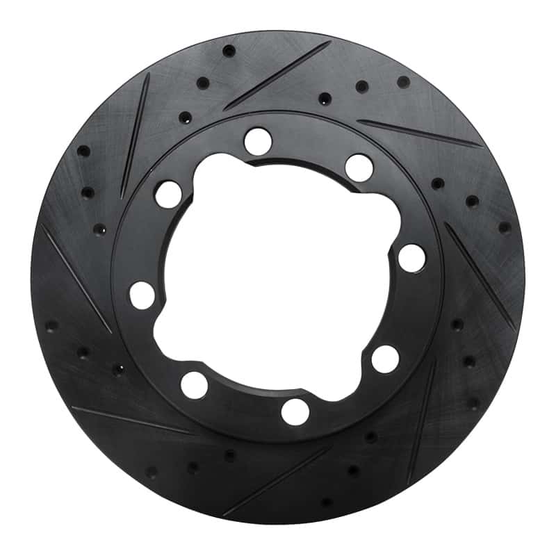 R1 Concepts — R1 88-00 Chevrolet K2500 Front Left Drilled & Slotted Black Brake Rotor
R1 Brake Rotor Drill - view 1