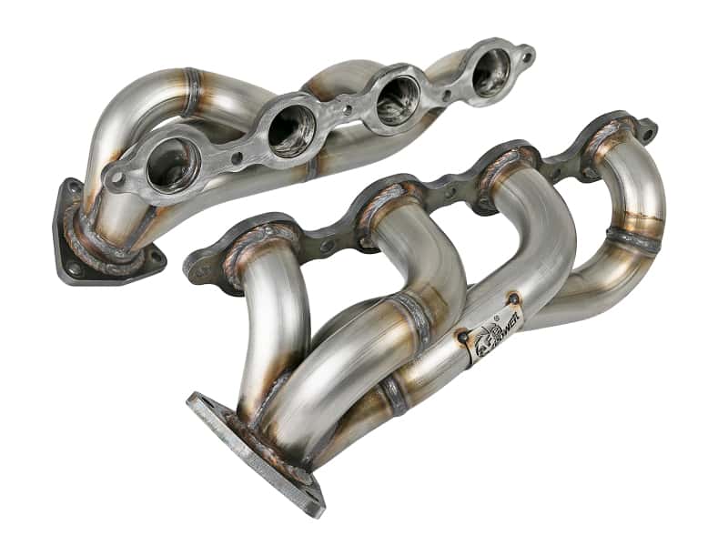 aFe — aFe Twisted Steel 1-3/4in 304SS Shorty Headers 2019 GM Silverado / Sierra 1500 V8-5.3L/6.2L
Shorty Headers - view 1