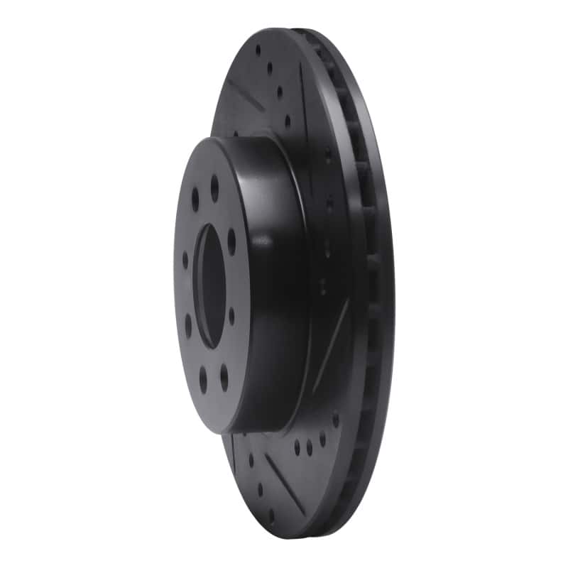 R1 Concepts — R1 88-91 Honda Accord Sedan Front Right Drilled & Slotted Black Brake Rotor
R1 Brake Rotor Drill - view 2