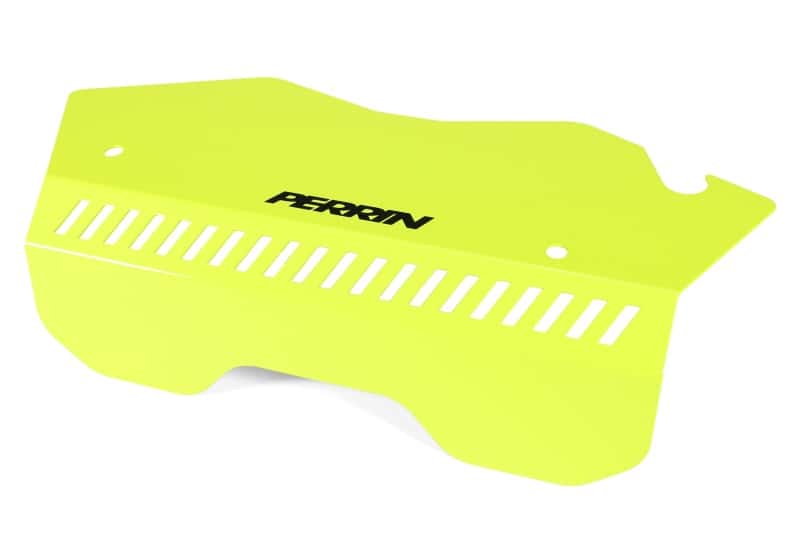 Perrin Performance — PERRIN 22-25 Subaru WRX Pulley Cover - Neon Yellow (TALL - For Use w/o PERRIN AOS) - view 1