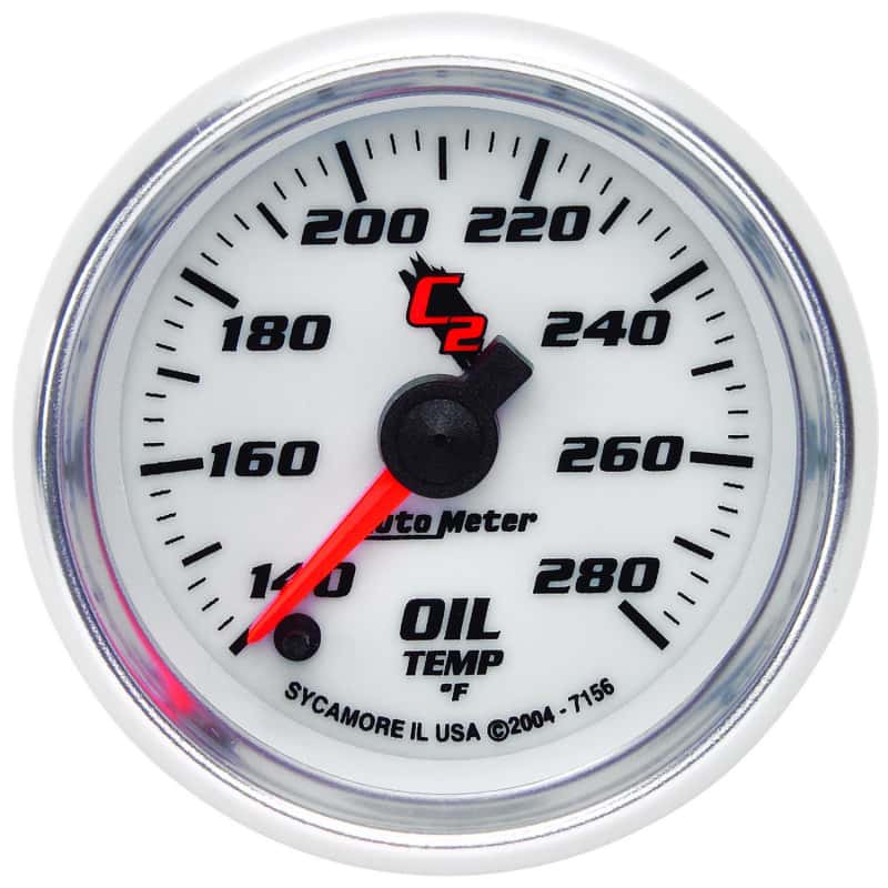 AutoMeter — Autometer C2 52mm 140 - 280 Deg. F Electronic Oil Temp Gauge
GA 2" OILT STEPPR C2 - view 4