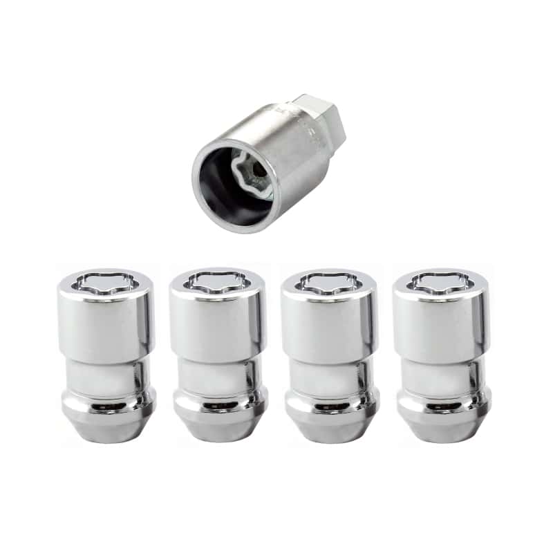 McGard — McGard Wheel Lock Nut Set - 4pk. (Cone Seat) 1/2-20 / 3/4 & 13/16 Dual Hex / 1.46in. Length - Chrome - view 4