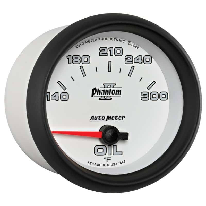 AutoMeter — Autometer Phantom II 2 5/8in 140-300 Degree F Short Sweep Electronic Oil Temperature Gauge
2-5/8" OIL TEMP, 140 - view 11
