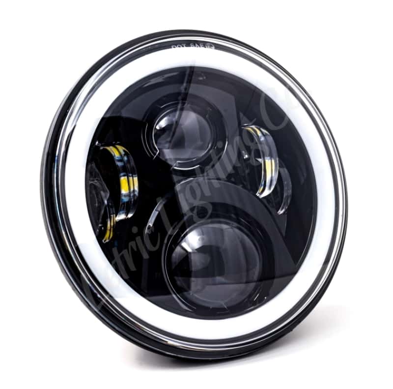 Letric Lighting — Letric Lighting 7in Led Black Full-Halo Indian - view 1