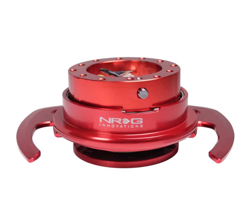 NRG — NRG Quick Release Kit Gen 4.0 - Red Body / Red Ring w/ Handles - view 2