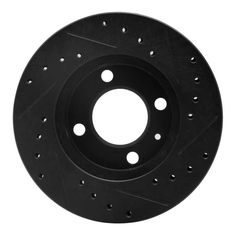R1 Concepts — R1 80-08 Audi 4000 Front Left Drilled & Slotted Black Brake Rotor
R1 Brake Rotor Drill - view 5