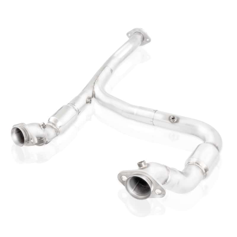 Stainless Works — Stainless Works 2015-16 F150 2.7L Downpipe 3in High-Flow Cats Y-Pipe Factory Connection
Exhaust System - view 4
