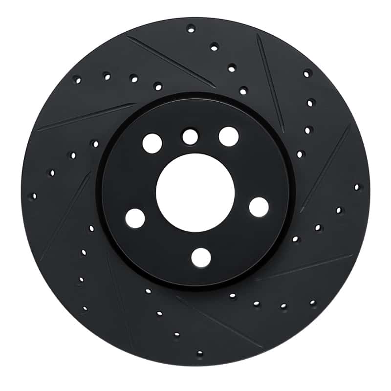R1 Concepts — R1 16-24 Mini Cooper (Excl Clubman) Front Right Drilled & Slotted Black Brake Rotor
R1 Brake Rotor Drill - view 1