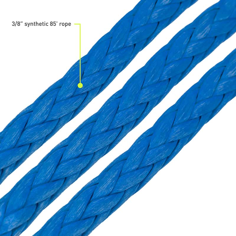 Borne Off-Road — Borne Off-Road Synthetic Rope - 3/8in x 85ft - Blue - view 3