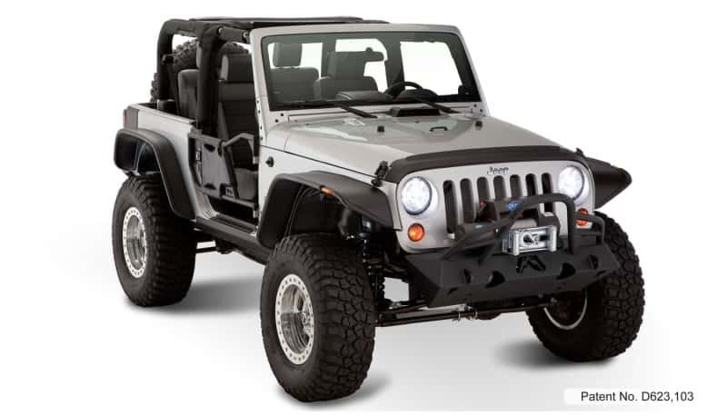 Bushwacker — Bushwacker 07-18 Jeep Wrangler Flat Style Flares 4pc Fits 2-Door Sport Utility Only - Black
FF Jeep Flat Sty 4Pc - view 11
