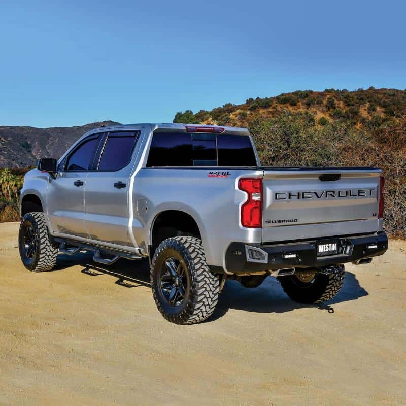 Westin — Westin 19-22 Chevrolet Silverado / GMC Sierra Crew Cab Outlaw Nerf Step Bars - Textured Black
Nerf Drop Step Bars - view 7
