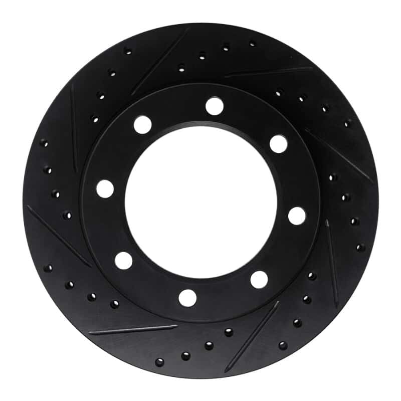 R1 Concepts — R1 77-79 Ford F-350 4WD (Excl Super Duty) Front Left Drilled & Slotted Black Brake Rotor
R1 Brake Rotor Drill - view 1