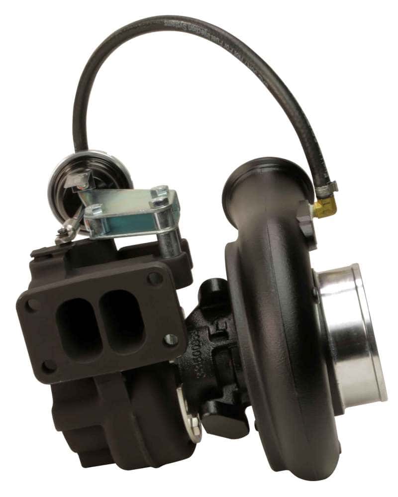 Fleece Performance — Fleece Performance 94-02 HX35 63mm FMW Holset Cheetah Turbocharger
Turbo - view 3