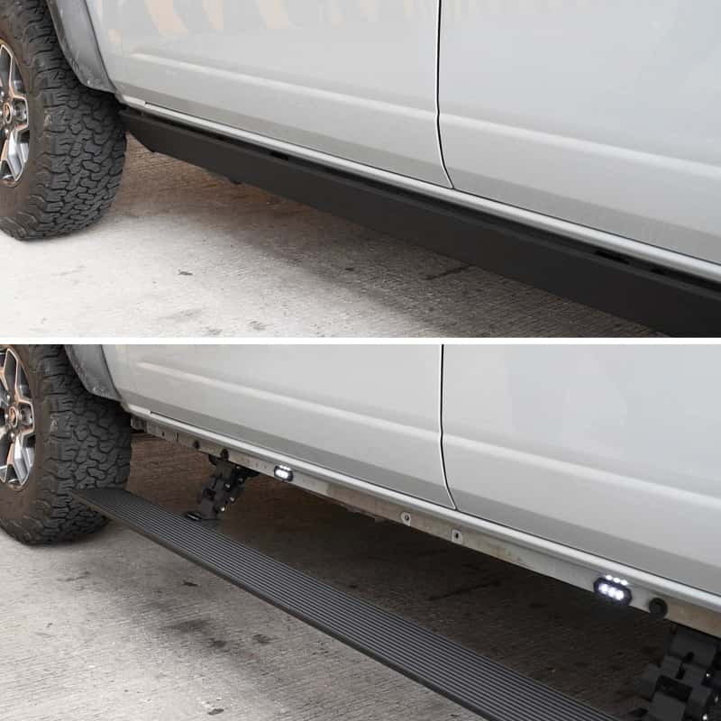 Go Rhino — RealTruck 19-24 Ram 1500 Crew Cab 4dr VoltStep Electric Running Board Kit (No Drill) - Tex. Blk
VoltStep Elec. Board - view 3