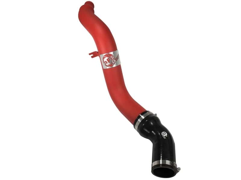 aFe — aFe BladeRunner Intercooler Tube Hot Side 3in Ram 1500 14-15 EcoDiesel V6-3.0L (td) - Red
Hot Charge Pipe - view 1