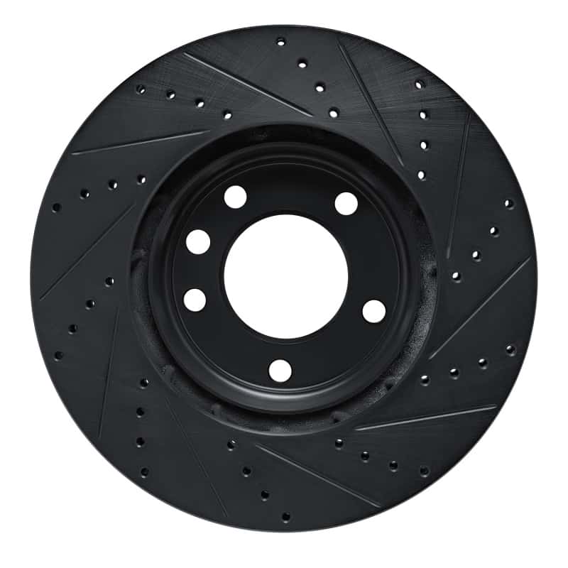 R1 Concepts — R1 03-18 Porsche Cayenne Left Front Drilled & Slotted Black Brake Rotor
R1 Brake Rotor Drill - view 5