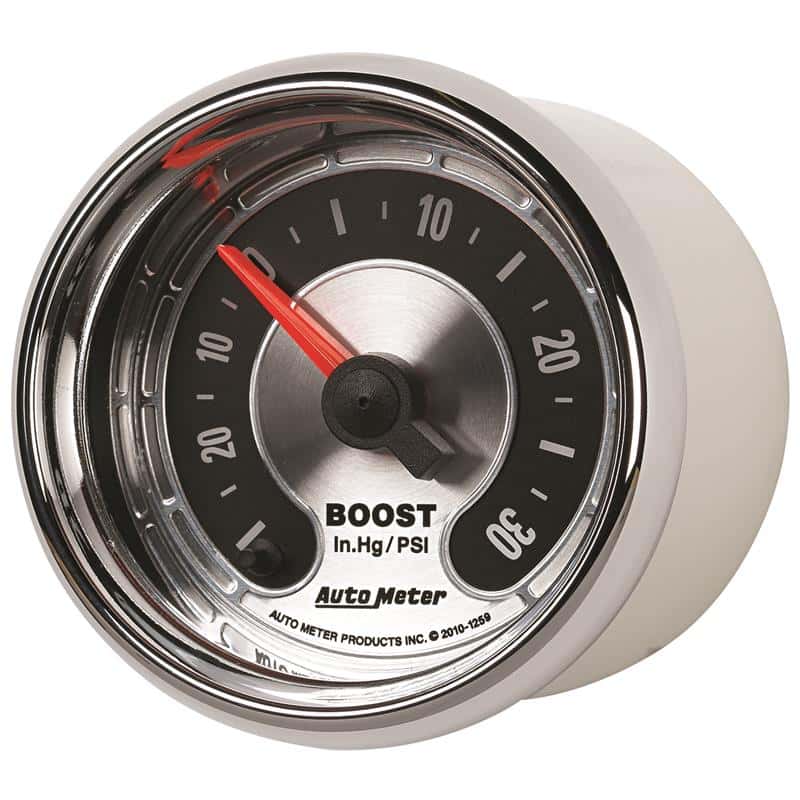 AutoMeter — Autometer American Muscle 52mm Full Sweep Electric 30 In Hg.-Vac/30PSI Boost Vacuum Gauge
GA 2" BST 30PSI ST A - view 3