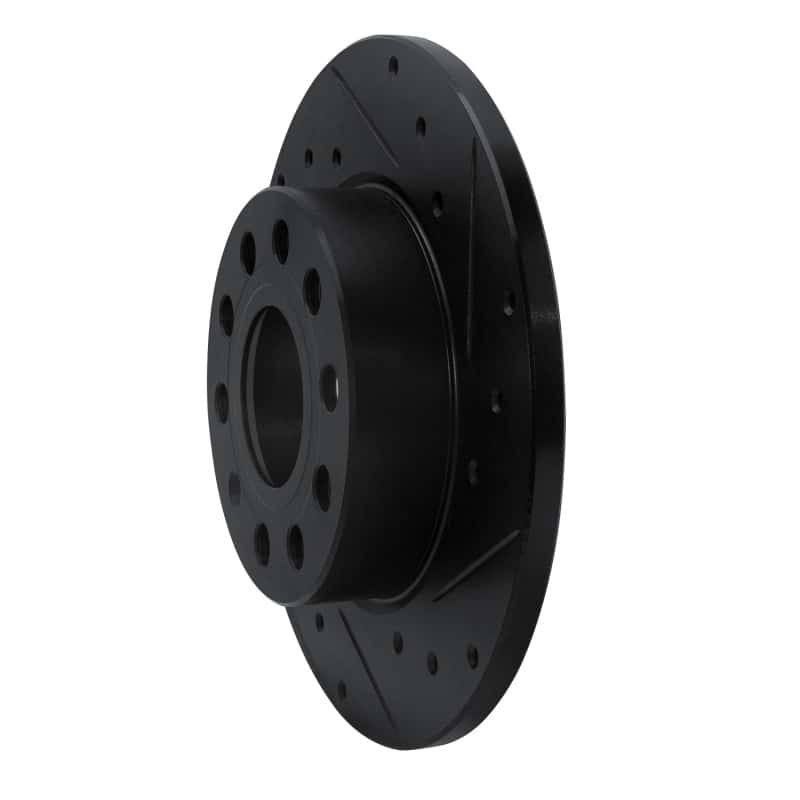 R1 Concepts — R1 05-13 Audi A3 Rear Right Drilled & Slotted Black Brake Rotor
R1 Brake Rotor Drill - view 2