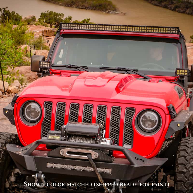 DV8 Offroad — DV8 Offroad 18+ Jeep JL Heat Dispersion Hood - Primer Black
Hood - view 12