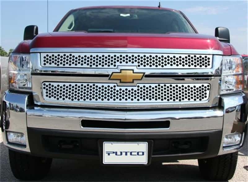 Putco — Putco 07-10 Chevrolet Silverado HD Punch Stainless Steel Grilles
Grille Insert - view 2