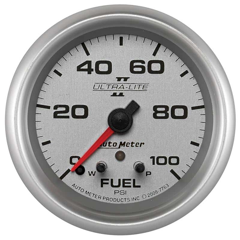 AutoMeter — Autometer Ultra-Lite II 2 5/8in 0-100 PSI Full Sweep Electronic Fuel Pressure Gauge
2-5/8" FUEL PRESS, 0 - view 2