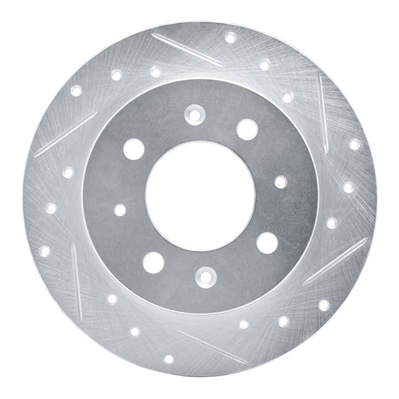 R1 Concepts — R1 04-09 Kia Spectra Rear Right Drilled & Slotted Silver Brake Rotor
R1 Brake Rotor Drill - view 1