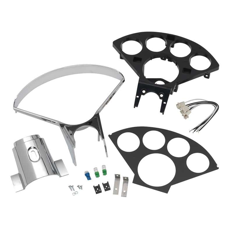 AutoMeter — Autometer 55-56 Chevy Cars 5-Gauge Dash Panel (Fits One 3-3/8in Tach & Four 2-1/16in Gauges)
DASH PANEL, 55-56 C - view 4