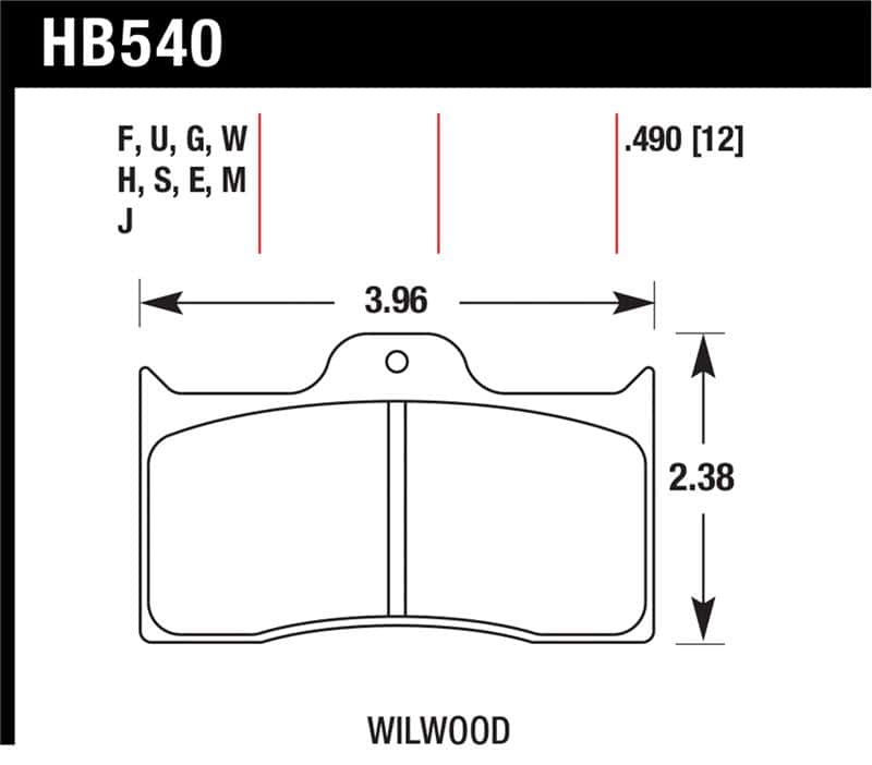 Hawk Performance — Hawk HPS Street Brake Pads
Disc Brake Pad - view 1