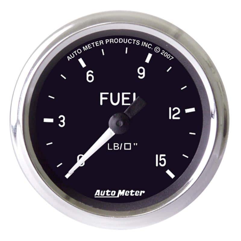 AutoMeter — Autometer Cobra 2 inch 0-15 PSI w/ ISO Fuel Pressure Gauge
2" FUELP W/ISO COBRA - view 2