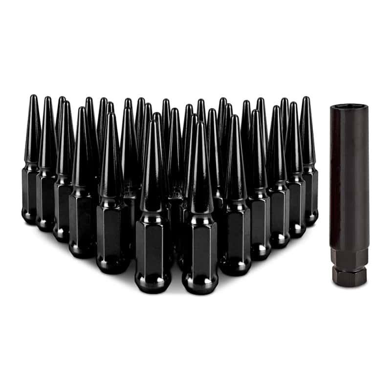 Mishimoto — Mishimoto Mishimoto Steel Spiked Lug Nuts M14 x 1.5 32pc Set Black
Spiked Lug Nuts - view 1