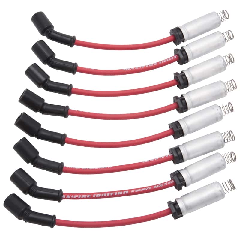 Edelbrock — Edelbrock Spark Plug Wire Set LS Truck w/ Metal Sleeves 99-15 50 Ohm Resistance Red Wire (Set of 8)
ELECTRONICS - view 2
