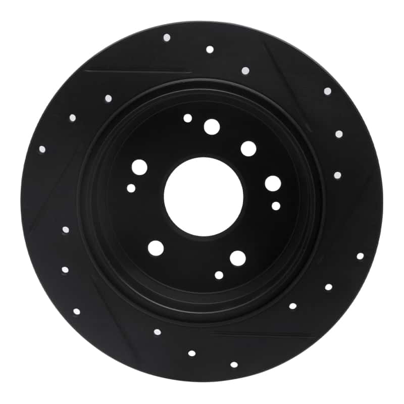 R1 Concepts — R1 99-11 Acura TL Rear Left Drilled & Slotted Black Brake Rotor
R1 Brake Rotor Drill - view 5