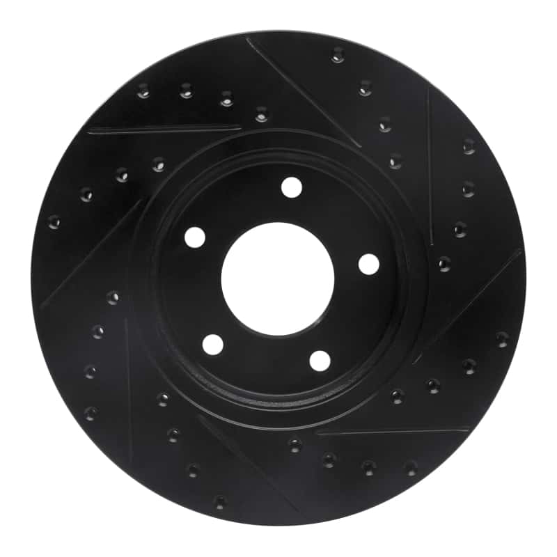 R1 Concepts — R1 97-03 Jaguar XJR Front Left Drilled & Slotted Black Brake Rotor
R1 Brake Rotor Drill - view 5