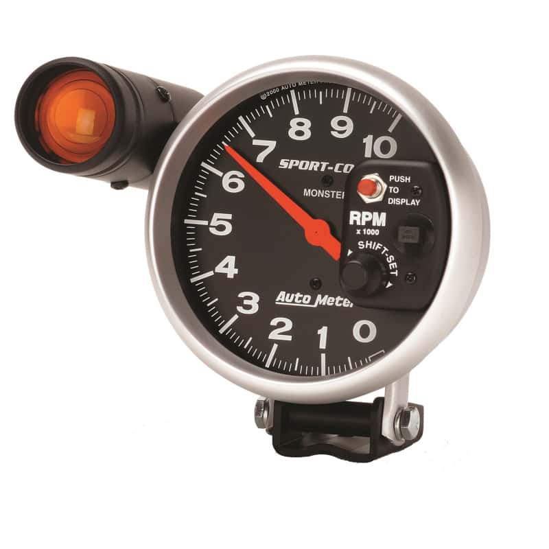 AutoMeter — Autometer Sport-Comp 5 inch 10K RPM Shift Light Tach
5" TACH, 10,000 RPM, - view 6