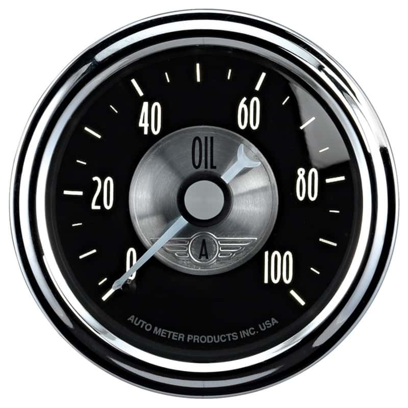 AutoMeter — Autometer Prestige Series Black Diamond 2-1/16in 0-100 PSI Mechanical Oil Pressure Gauge
2-1/16" OIL PRESS, 0 - view 2