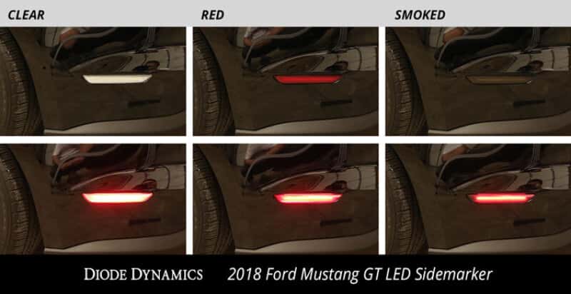 Diode Dynamics — Diode Dynamics 15-21 Ford Mustang LED Sidemarkers Clear (set) - view 7