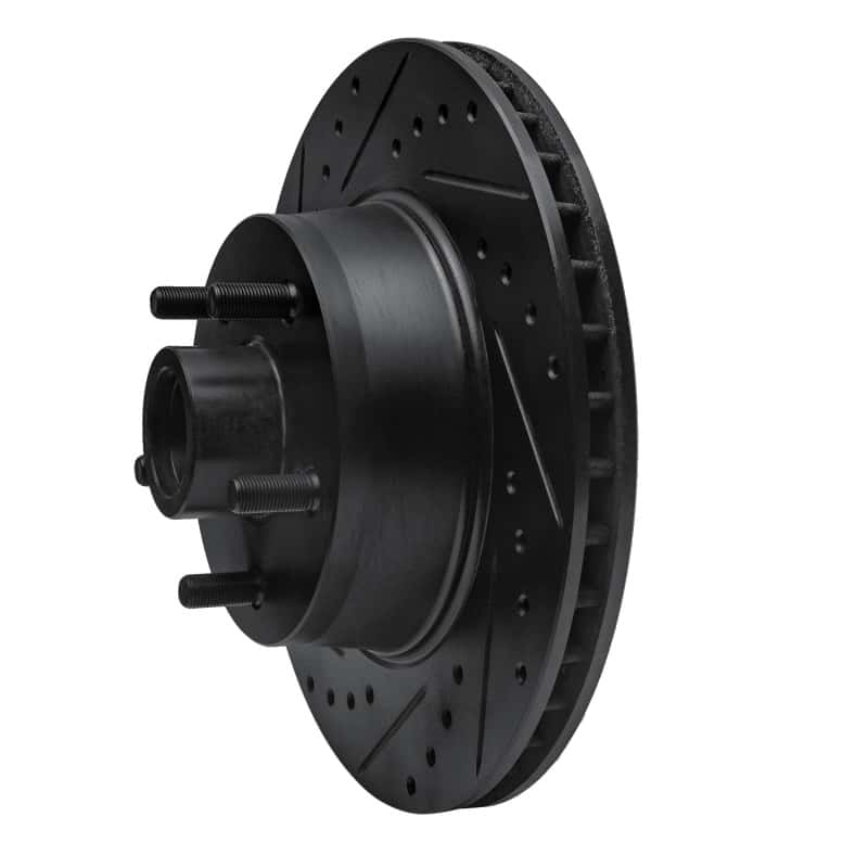 R1 Concepts — R1 68-73 Ford Mustang Front Left Drilled & Slotted Black Brake Rotor
R1 Brake Rotor Drill - view 2