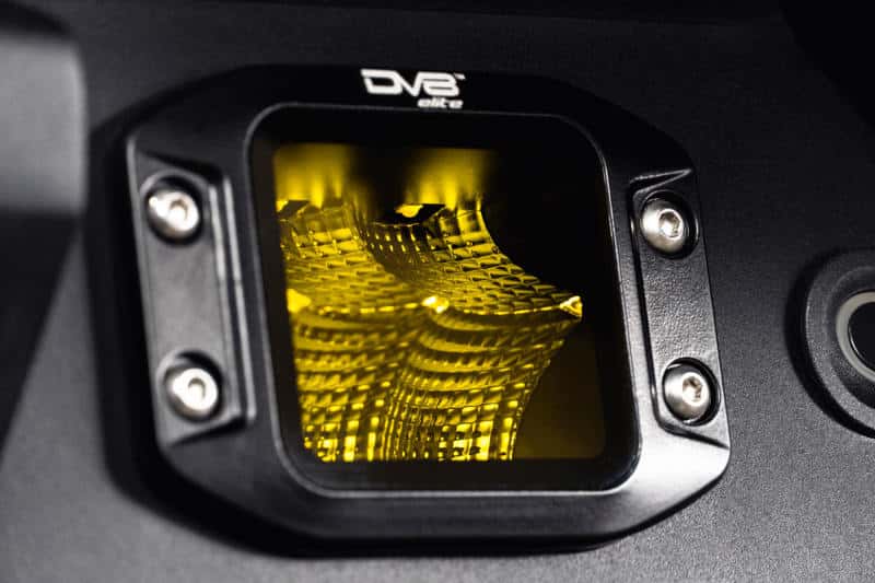DV8 Offroad — DV8 3-Inch Elite Series LED Amber Flush Mount Pod Light - view 6